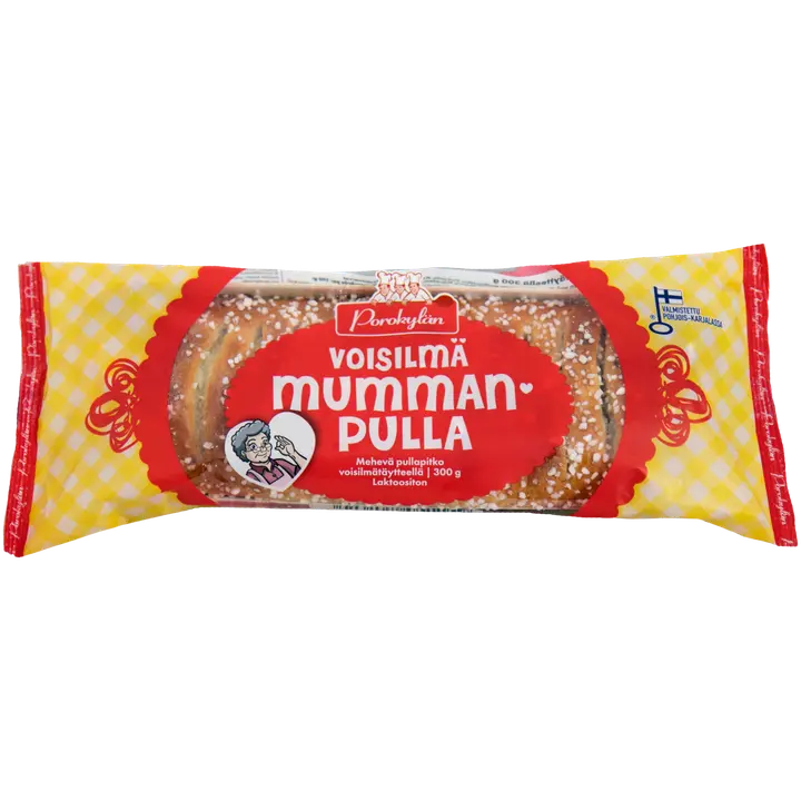 Porokylän Mummanpulla voisilmätäyteellä 300 g