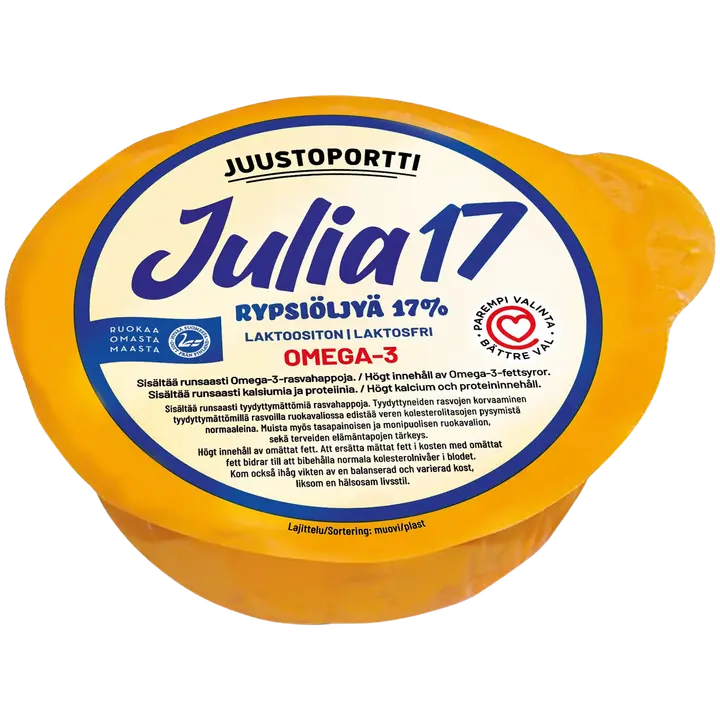 Juustoportti Julia 17 % rypsiöljyvalmiste 460 g laktoositon