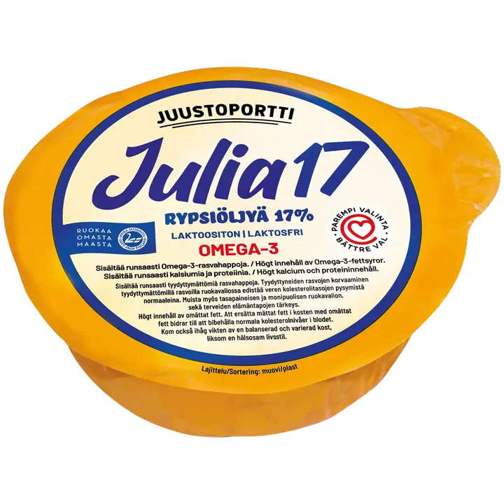 Juustoportti Julia 17 % rypsiöljyvalmiste 460 g laktoositon
