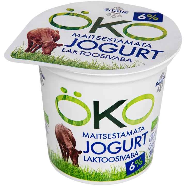 Saare Öko Saaremaa maitsestamata mahejogurt 6%, 300 g