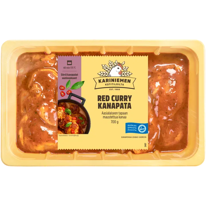 Kariniemen Kananpojan kanapata Red curry 700 g
