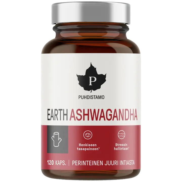 Puhdistamo Earth Ashwagandha 120 kaps.