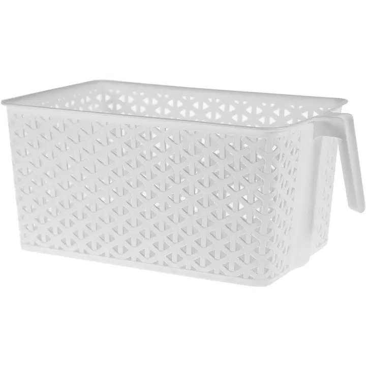 Kahvallinen säilytyskori punospinta 6,5 l