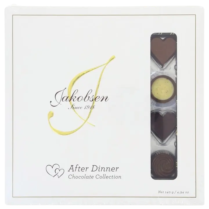 Jakobsen After Dinner täidisega šokolaadikommid