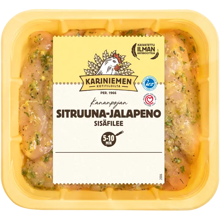 Kariniemen Kananpojan sisäfilee sitruuna-jalapeno 400 g