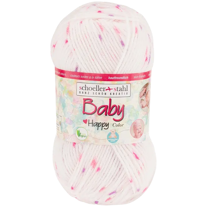 Schoeller+Stahl neulelanka Baby Happy color 50 g vaaleanpunainen