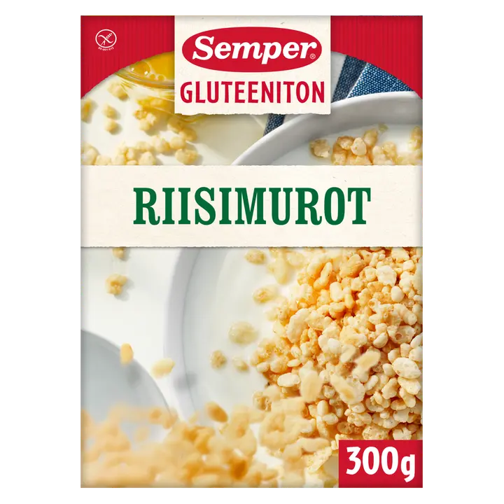 Semper Crispy Rice, gluteeniton riisimuro 300g