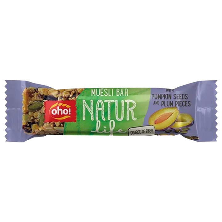 Müslibatoon kõrvitsaseemnete ja kuiv.ploomi tükkidega 30 g