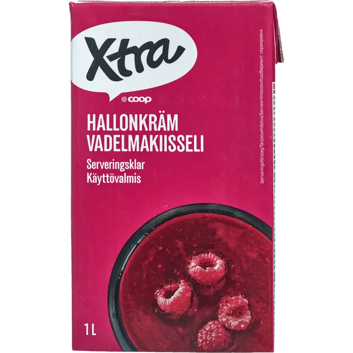 Xtra vadelmakiisseli 1 l