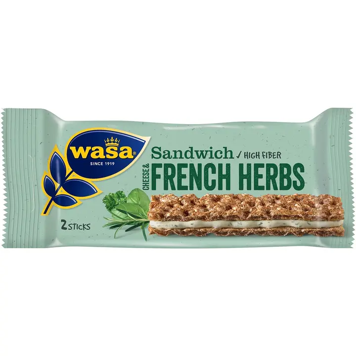 Wasa Sandwich 30g Cheese & French Herbs