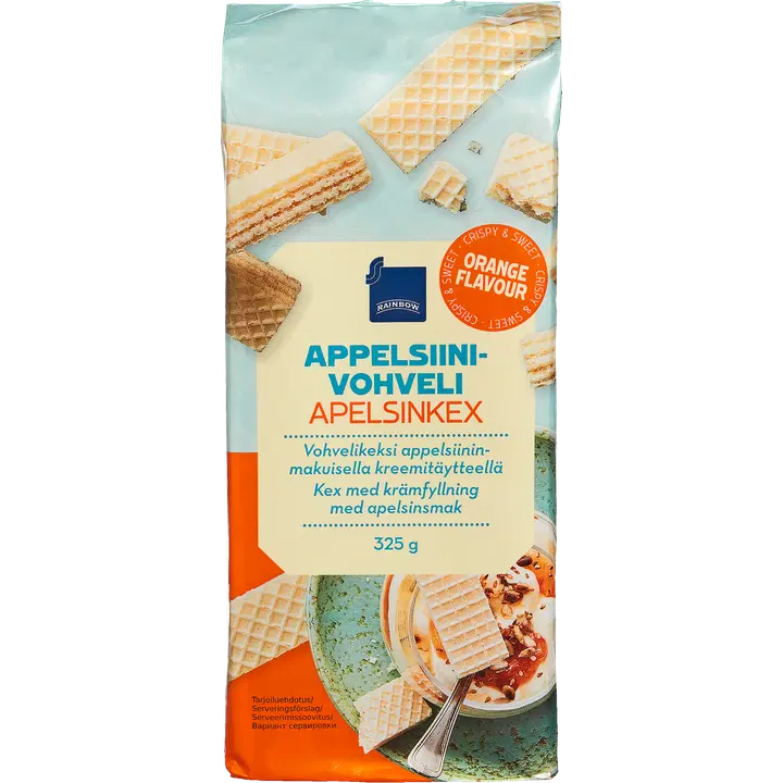 Rainbow 325g Appelsiinivohvelikeksi