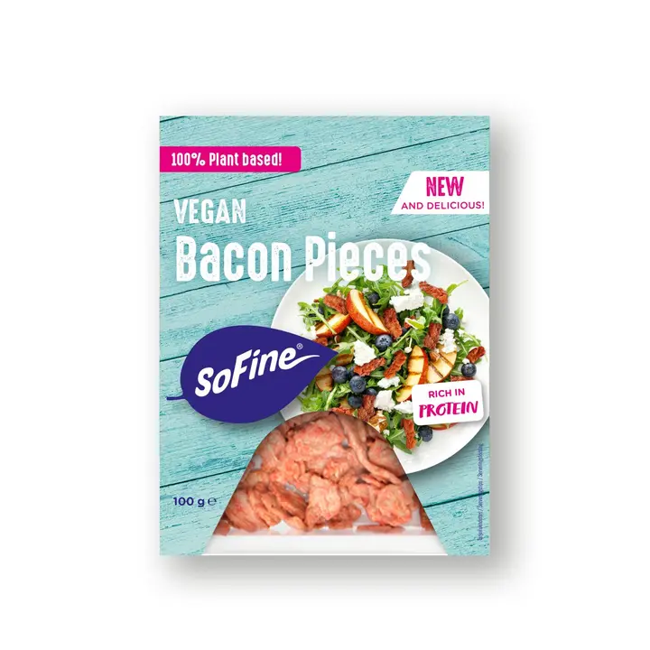 SoFine Bacon pieces esikypsytetyt vegaaniset suikaleet 100g