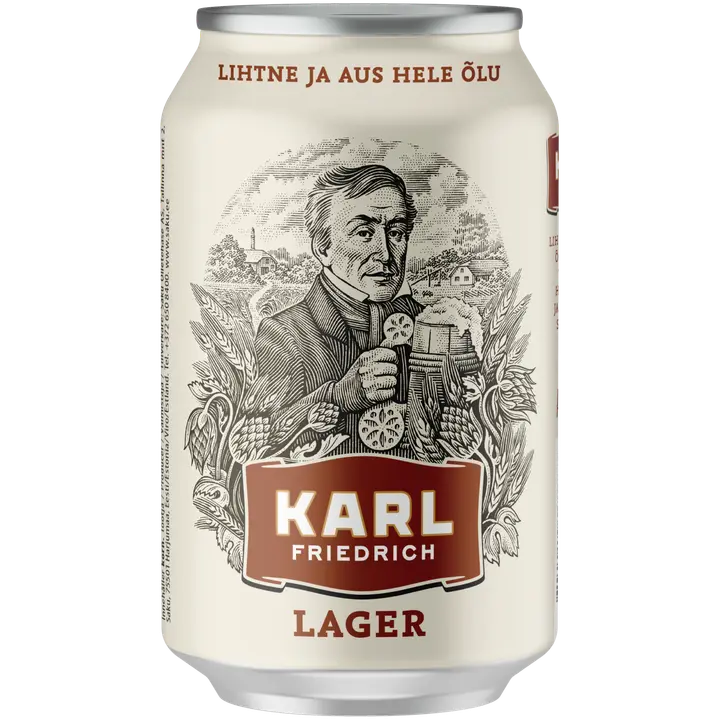 Karl Friedrich hele õlu 5%vol 330ml purk