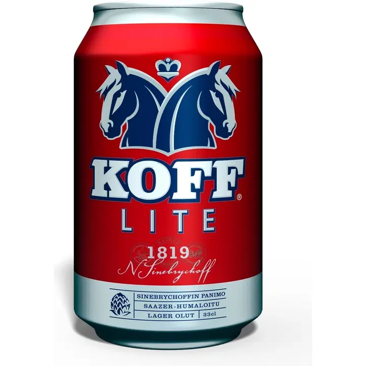 KOFF Lite Lager olut 4,4 % tölkki 0,33 L