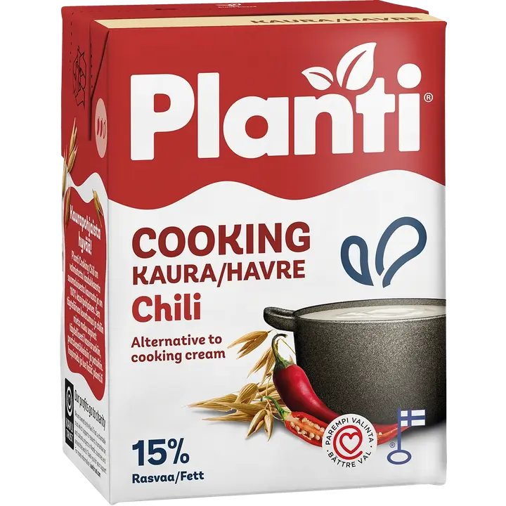 Planti Cooking Chili kaurapohjainen ruoanlaittovalmiste 15% rasvaa 2dl