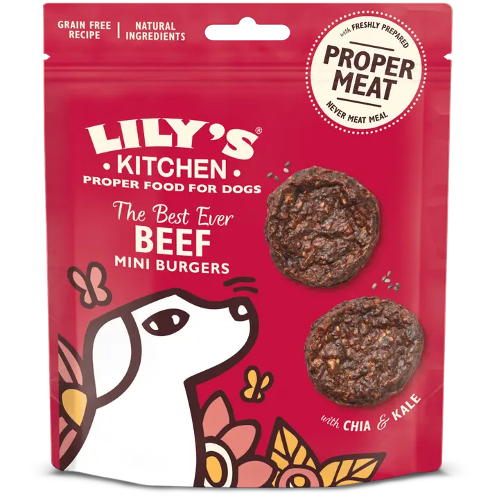 Lily's Kitchen 70g The Best Ever Beef Mini Burgers koiranherkku