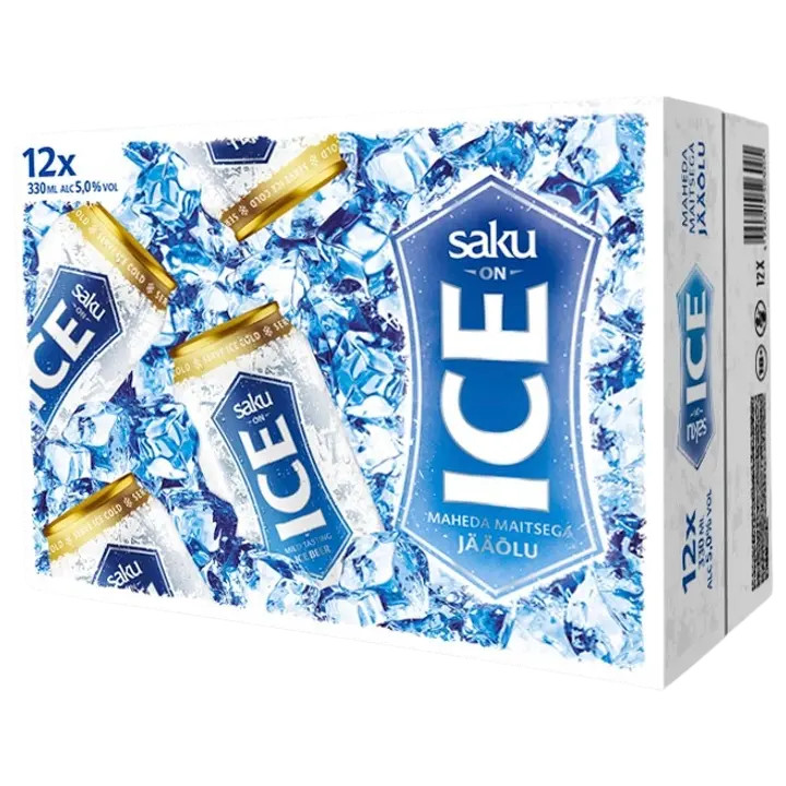 Saku On Ice hele õlu 12x330ml kohver