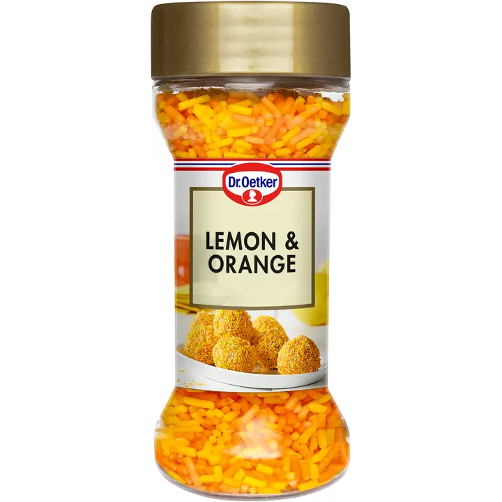 Dr.Oetker lemon&orange kaunistusdražeed, 50g