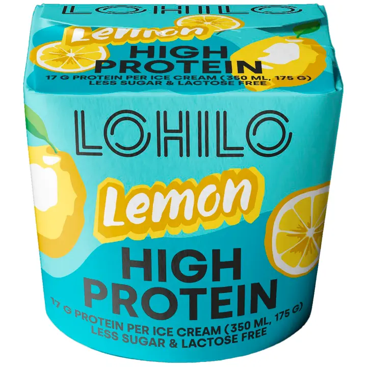 Lohilo Lemon proteiinijäätelö 350ml