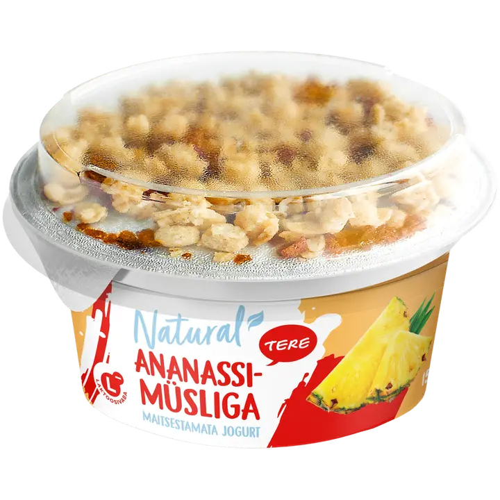 Tere jogurt ananassimüsliga laktoosivaba, 150 g