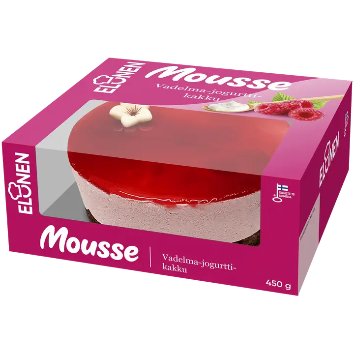 Elonen Mousse Vadelma-jogurttikakku 450g