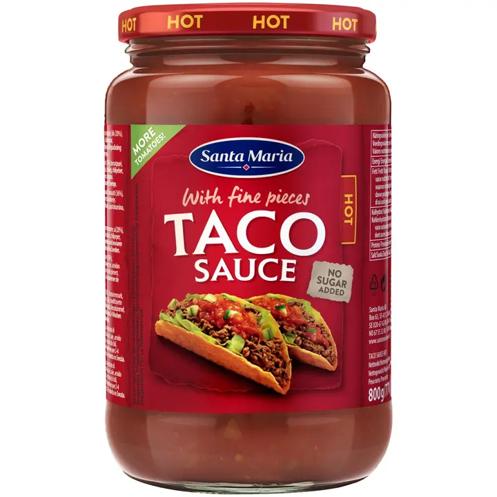 Santa Maria Taco kaste Hot, 800 g