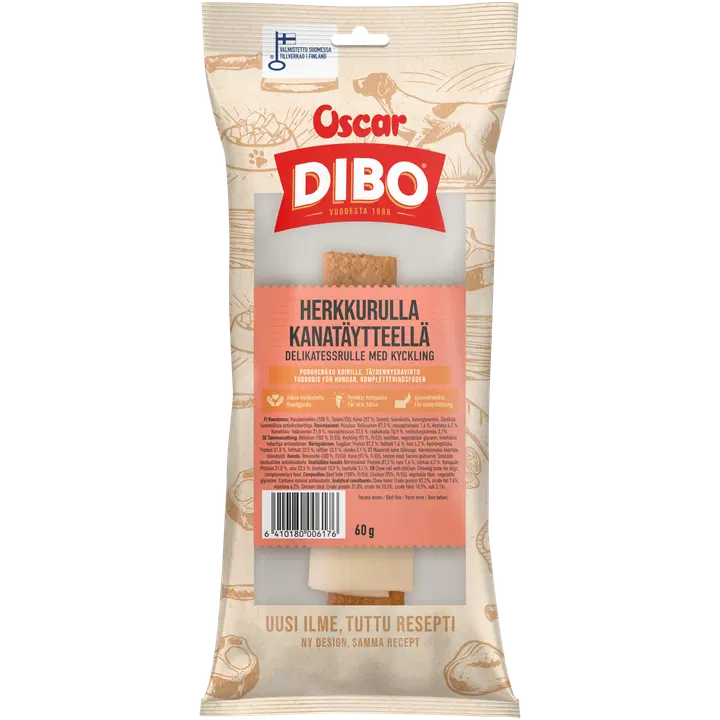 DIBO Herkkurulla kanatäytteellä 60g (1kpl)
