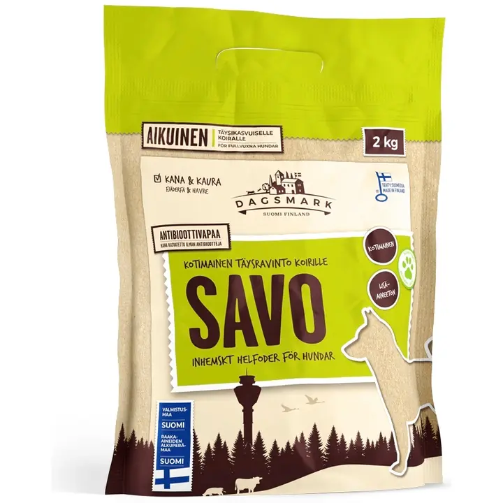 Täissööt koertele SAVO 2 kg