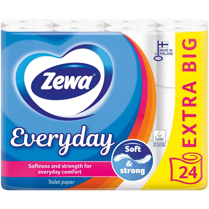 Tualettpaber Zewa Everyday 3-kihiline 24tk