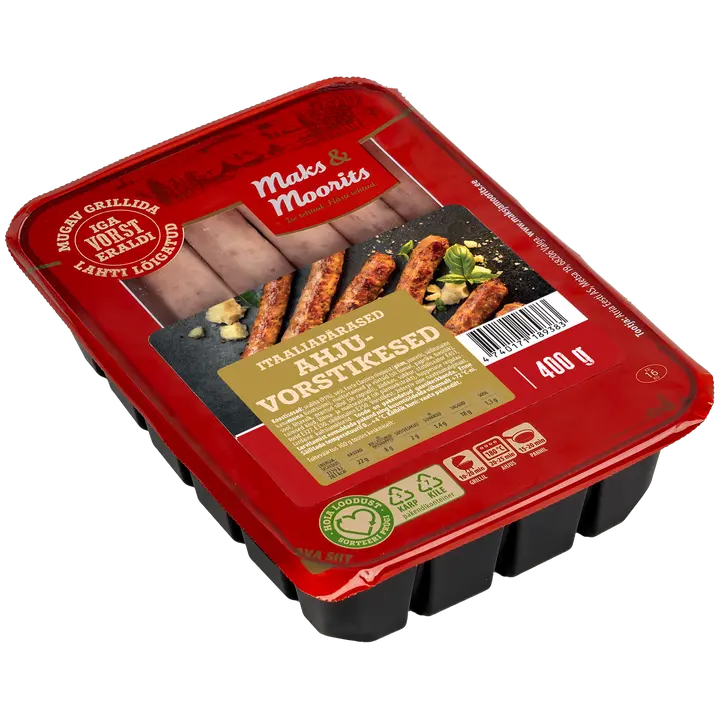 Maks ja Moorits Itaaliapärased Ahjuvorstikesed 400G