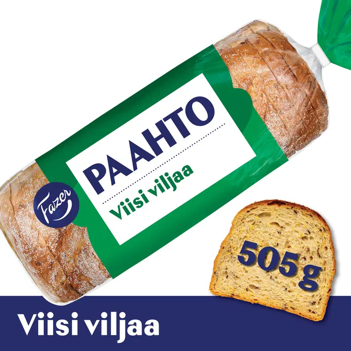 Fazer Paahto Fem sädesslag 505g, rostbröd