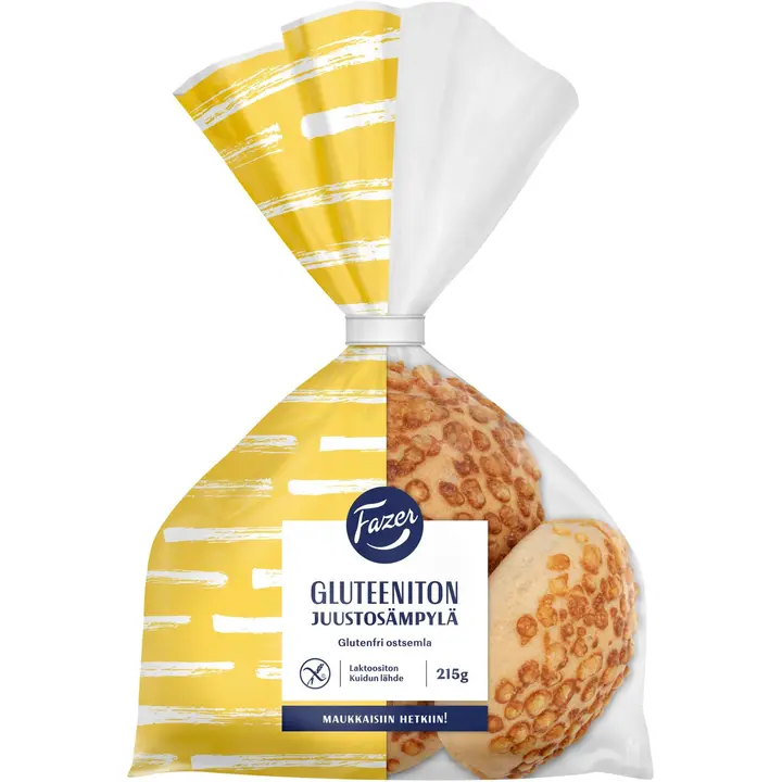 Fazer Gluteeniton Juustosämpylä 3kpl 215g