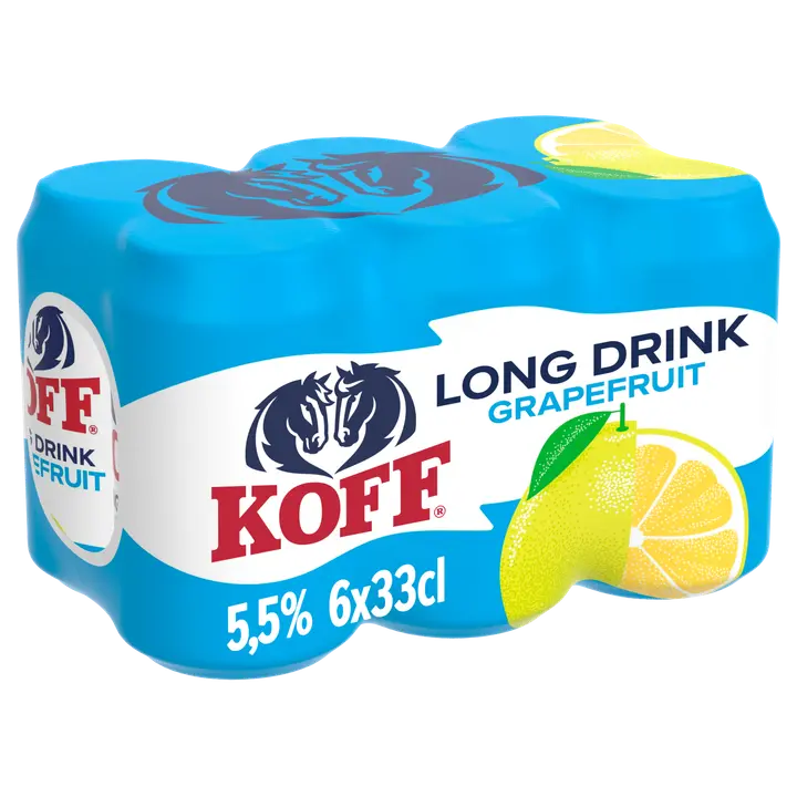 6-pack Koff Long Drink Greippi long drink 5,5 % tölkki 0,33 L