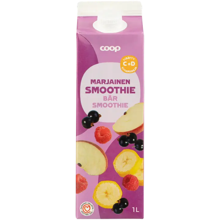 Coop marjainen smoothie C+D 1l
