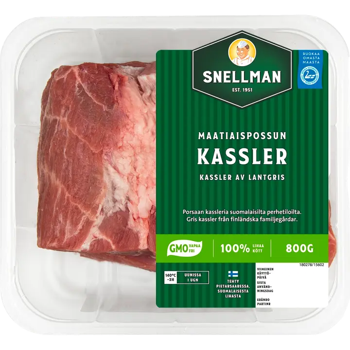 Snellman Maatiaispossun kassler 800g