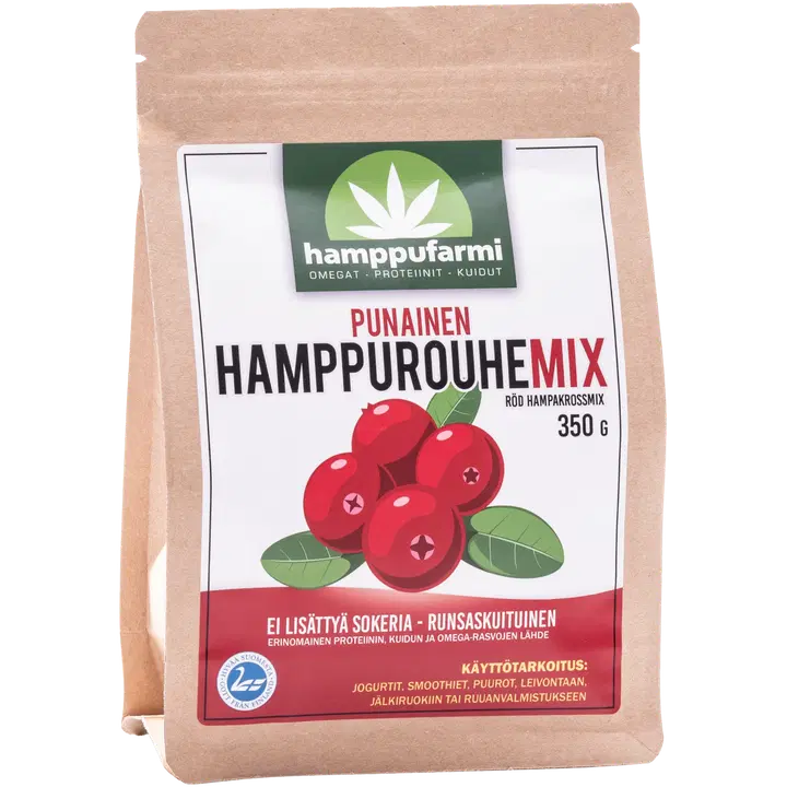HamppuFarmin Punainen Hamppurouhemix 350g