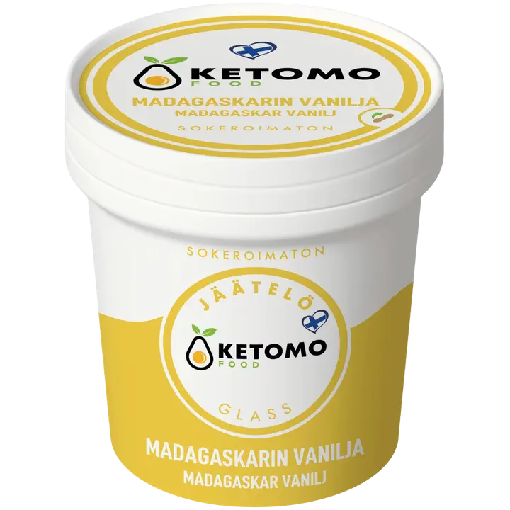Ketomo Food Madagaskarin vaniljajäätelö 125ml