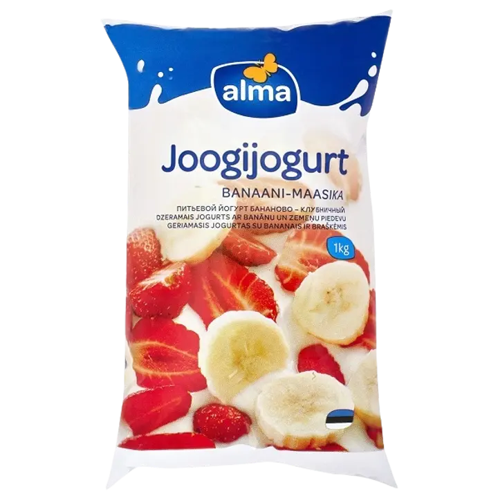 Alma Banaani-maasika joogijogurt, 1 kg