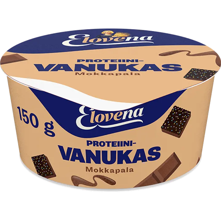 Elovena 150g mokkapalanmakuinen proteiinivanukas