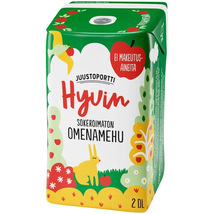 Juustoportti Hyvin mehu 2 dl omena
