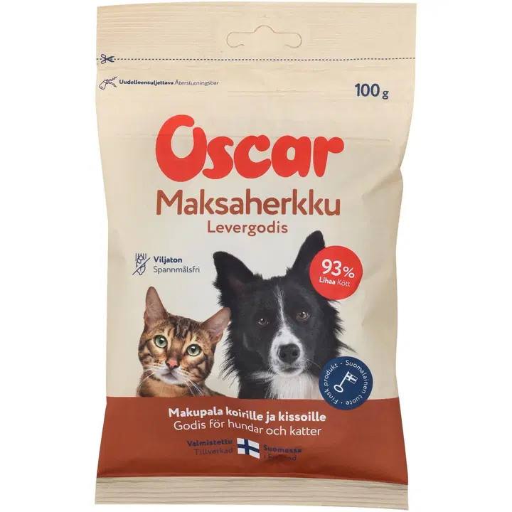 Oscar Maksaherkku koirille ja kissoille 100g