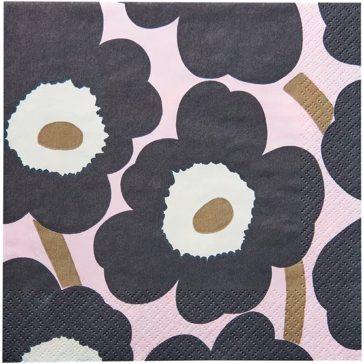Salvrätik Marimekko Unikko sinine roosa 24cm
