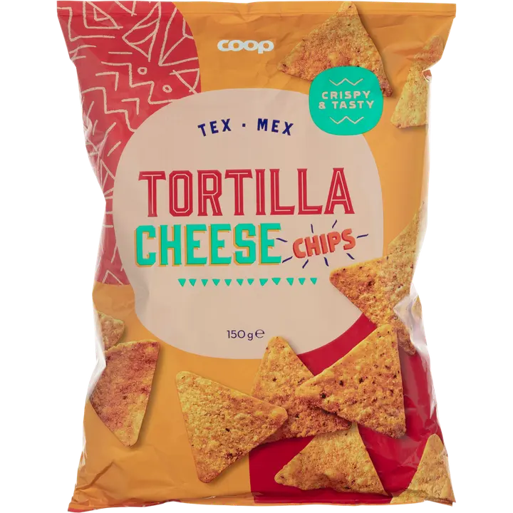 Coop tortilla chips juusto 150 g