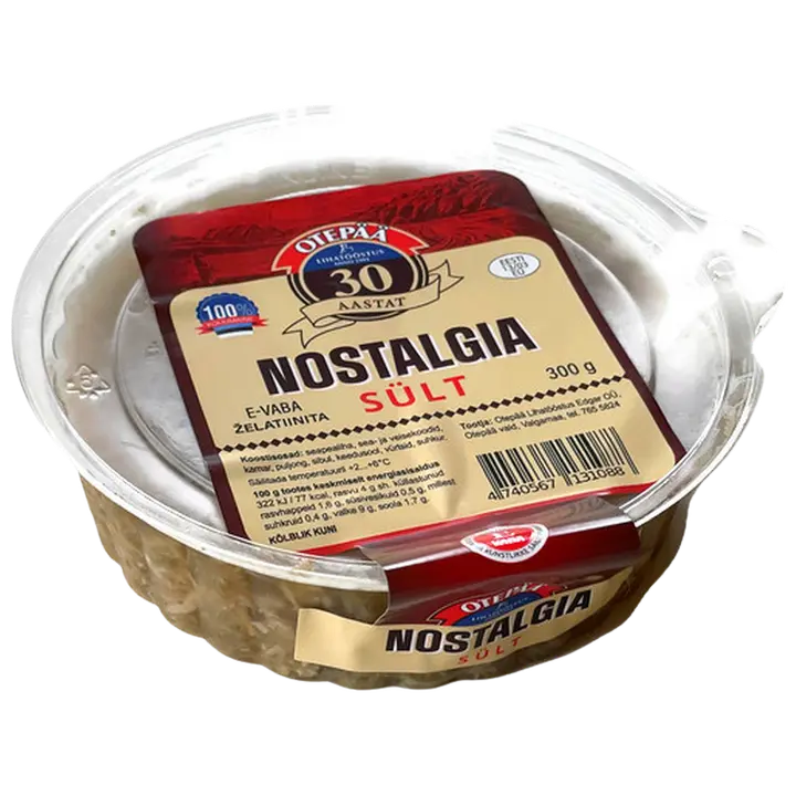 Otepää Lihatööstus Nostalgia Sült 300G E-Vaba