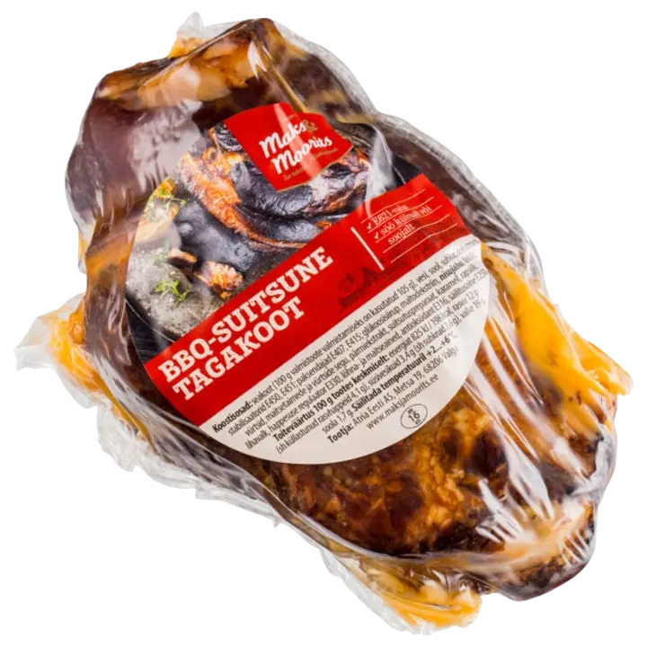 Eelküpsetatud BBQ-suitune tagakoot, kg