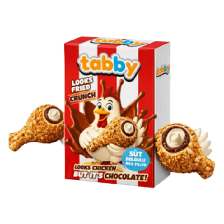 Tabby fritüüritud kana piimašokolaadi täidisega 50 g