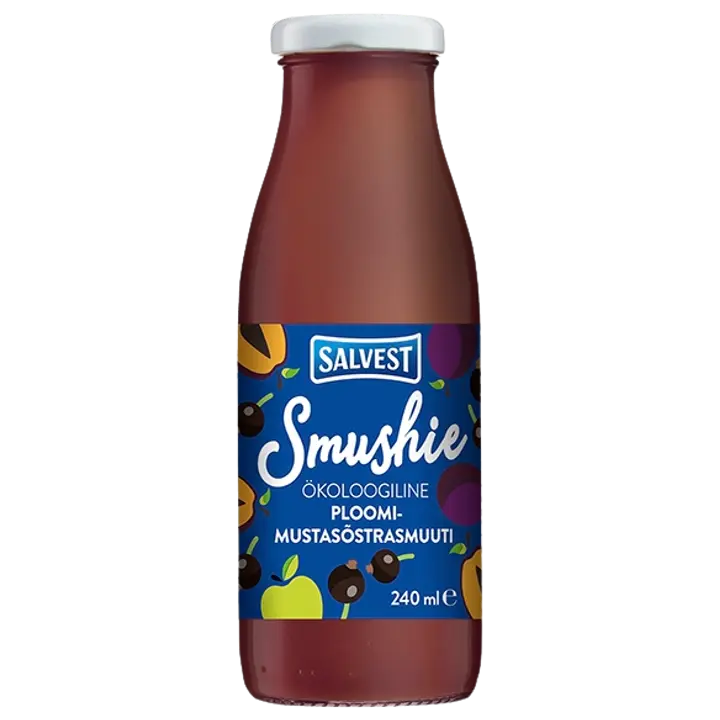 Salvest ploomi-mustasõstrasmuuti 240ml