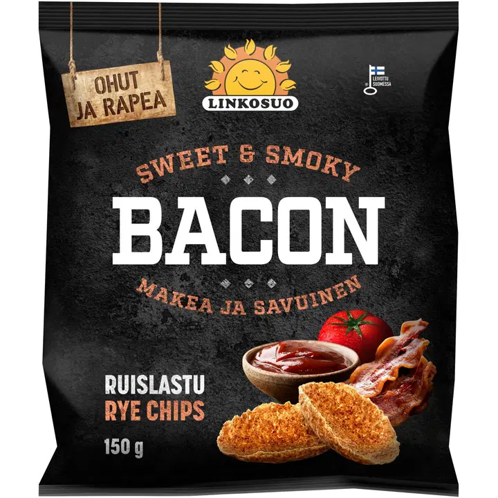 Linkosuon Ohut Ruislastu Bacon 150 g