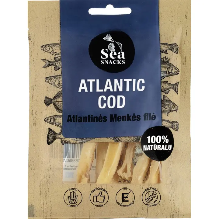 Sea Snacks Atlandi tursa filee vinnutatud ribad 30g
