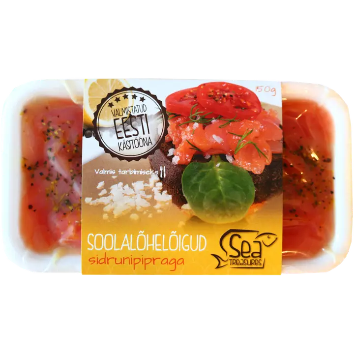 Sea Treasures Soolalõhelõigud Sidrunpipraga 150 G